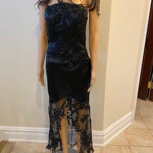 Black Corset Lace Dress